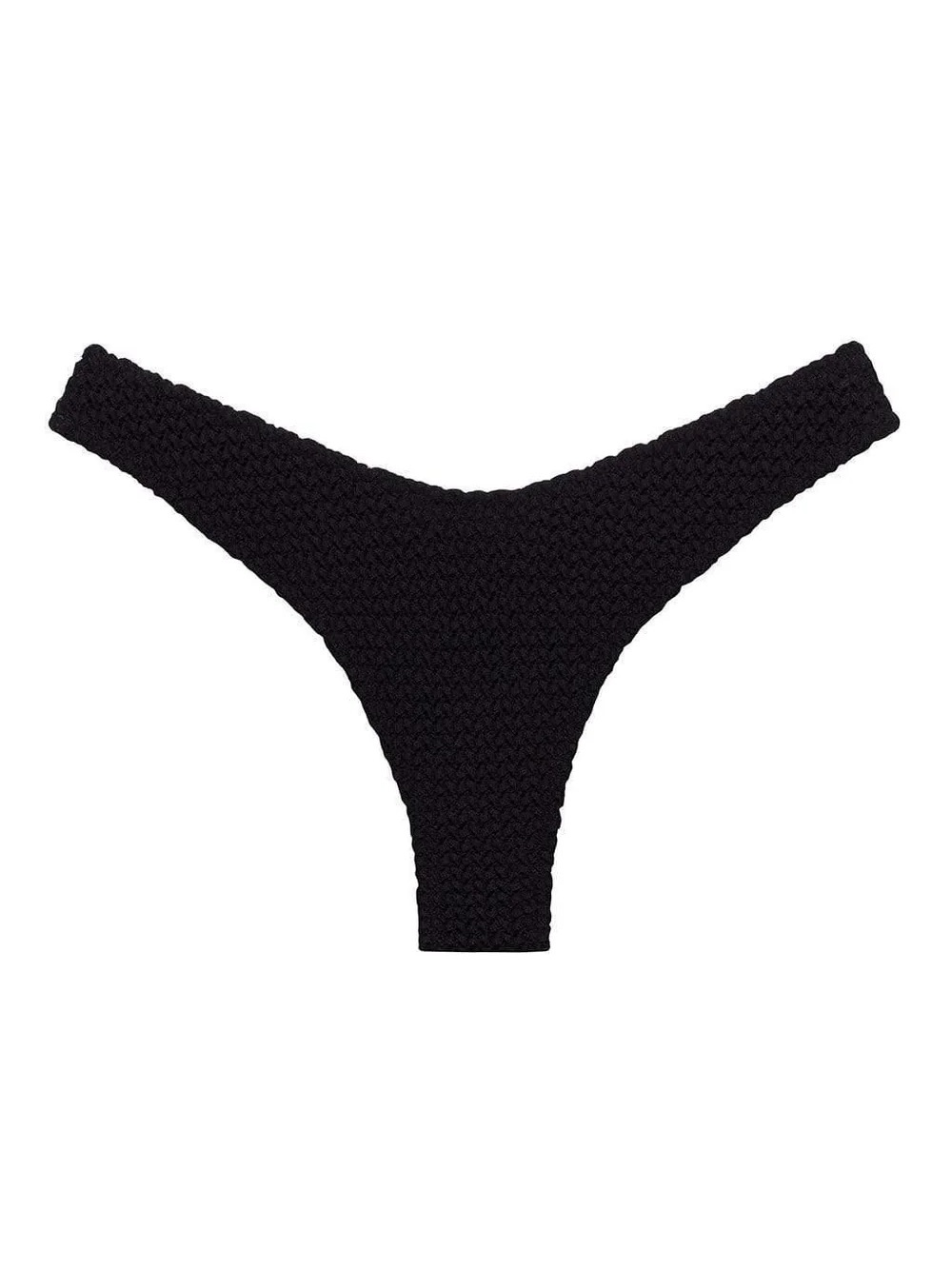 NWT MONTCE Black Crochet Lulu (Zig-Zag Stitch) Bikini Bottom SIZE XL Z129 - Picture 2 of 8